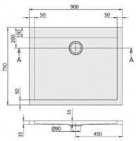 Duschwanne Villeroy & Boch Subway 900x750x35 weiss Hessen - Wald-Michelbach Vorschau