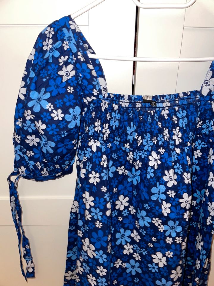 Sommerkleid Kleid blau Blumen Größe XS NEU in Halle