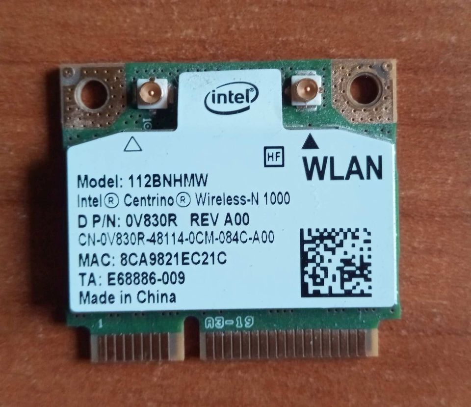 Wifi PCI-e Card Intel Centrino Wireless-N 1000 - 112BNHMW in Riegelsberg