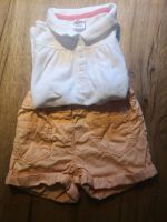 Poloshirt kurze Hose Set 110/116 Orange weiß Niedersachsen - Buchholz in der Nordheide Vorschau