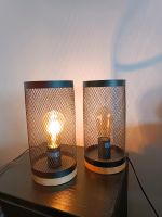 2x Industrie Lampe Leuchte Metall schwarz Vintage Nachttischlampe Dortmund - Benninghofen Vorschau