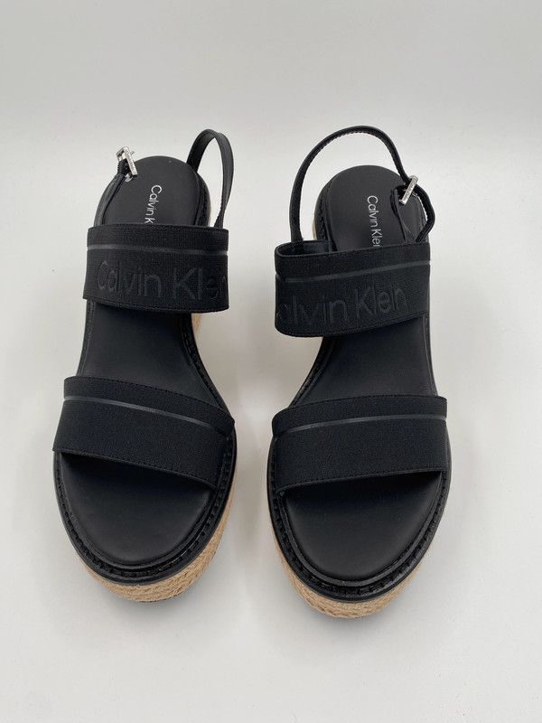 Calvin Klein Keilabsatz Sandalen Neu mit Etikett Größe 40 Schwarz in Weilerswist