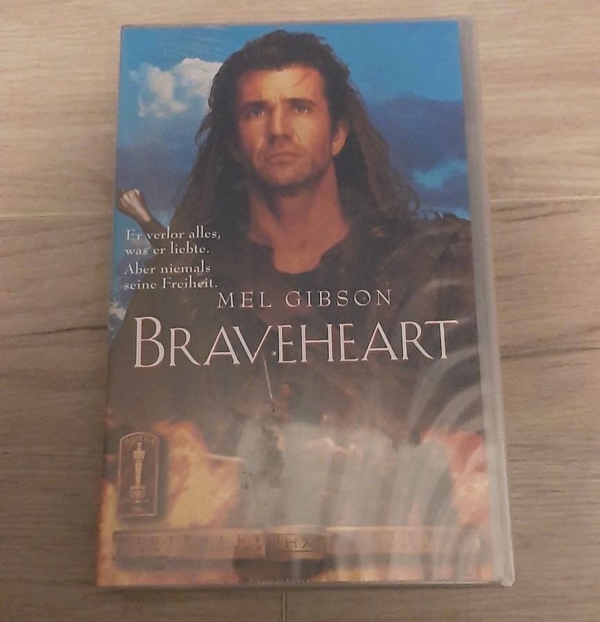 braveheart mel gibson vhs neu 1995 1996 rar selten dvd film in Ustersbach