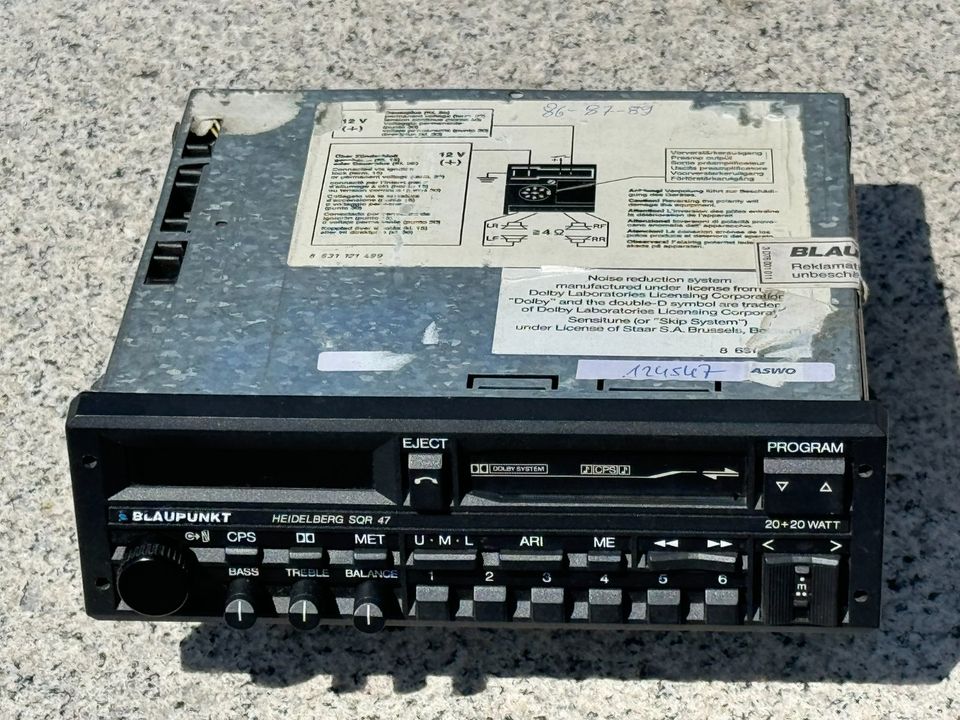 Autoradio Blaupunkt Heidelberg SQR47 Porsche 911 924 944 Mercedes in Passau