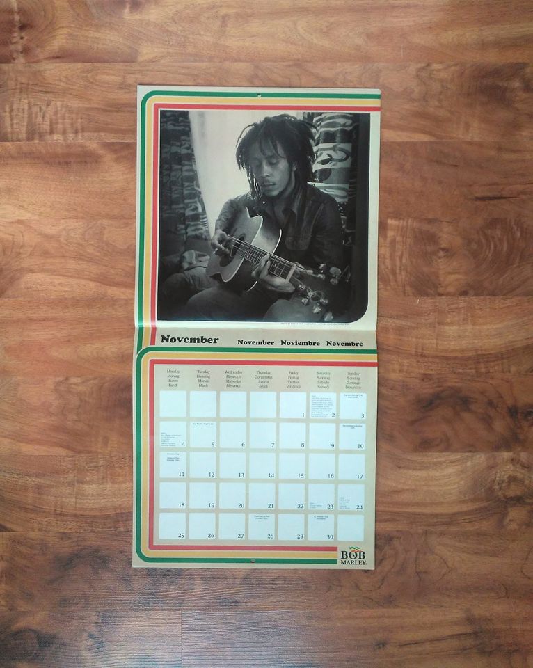 Bob-Marley-Kalender 2019 Wandkalender Official Calendar 30x30 in Gera