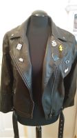 Lederjacke 44 46 Patches Vintage Boho Gothic Biker Pankow - Prenzlauer Berg Vorschau