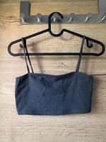 H&M basic Top dunkelgrau S Bayern - Kranzberg Vorschau