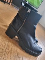 Zara Leder Stiefeletten 41 Frankfurt am Main - Riederwald Vorschau