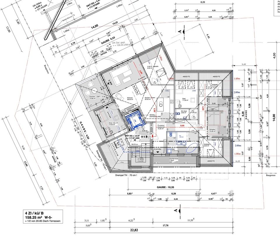 Bielefeld-Quelle: NEUBAU Wohnung W3 KfW40 | 3 Zimmer | ca. 109 m² Wohnfläche | Balkon | Tiefgarage in Bielefeld