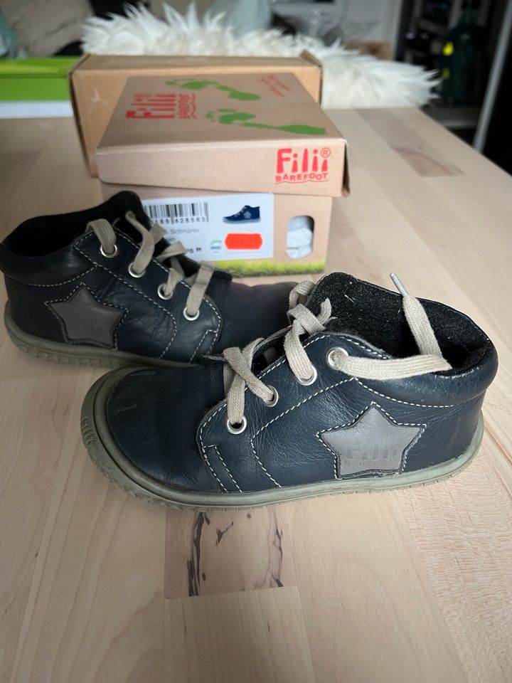 Filii Barefoot Schnürer Fleece Leder Ocean 26 Barfußschuhe Kinder in Berlin