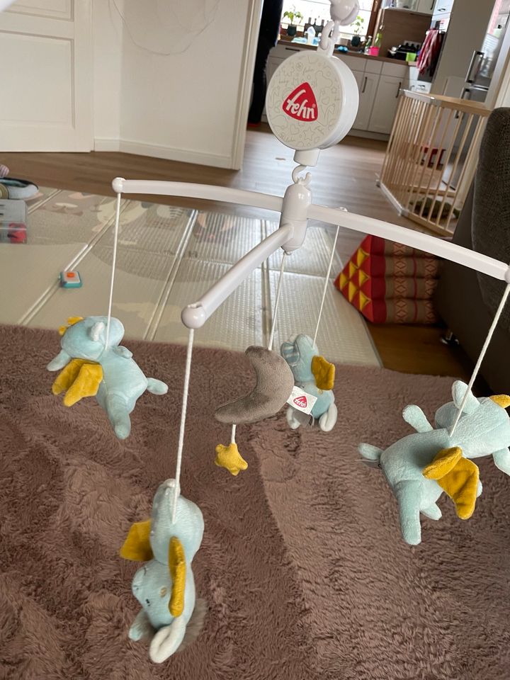 Fehn Spieluhr Baby Mobile mit Drachen und Fledermäusen in Hohenaspe