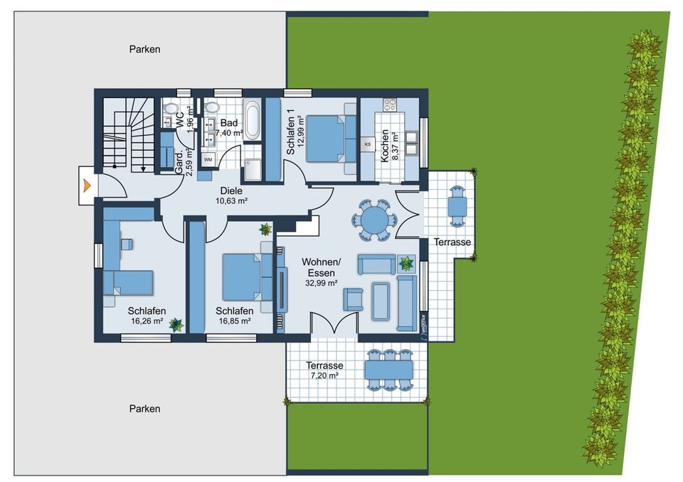 +++Energieeffizientes, gepflegtes Dreifamilienhaus - beste Ausstattung - zentral  und bahnhofsnah+++ in Kaufbeuren