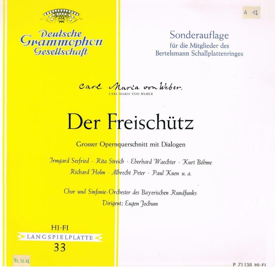 Schallplattenalbum A mit 20 Schallplatten 30 cm Durchmesser in Opfenbach