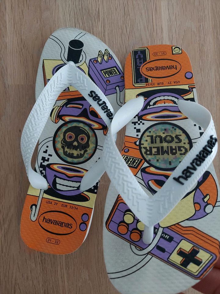 Havaianas Zehentrenner Flip Flops 31/32 US 33/34 Mädchen Jungen in Rhede