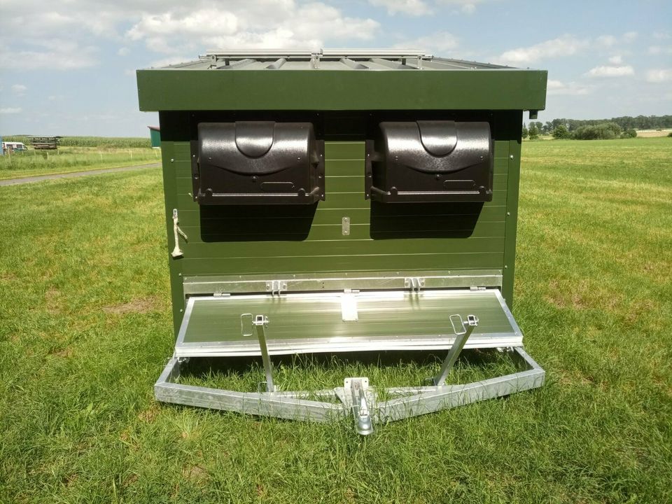 Hühnerstall 2,4x10m für 195 Legehennen Hühnerhotel Hühnermobil in