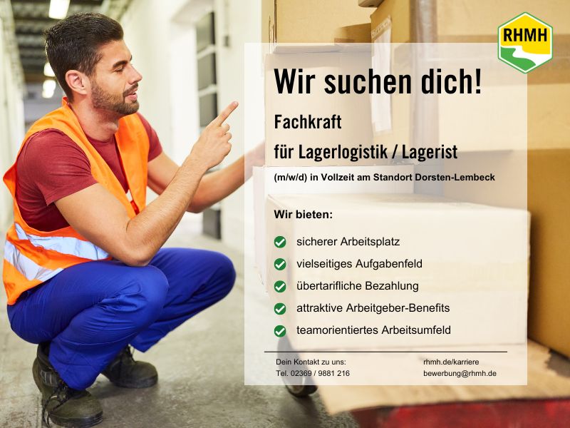 Fachkraft  für Lagerlogistik / Lagerist (m/w/d) in Dorsten