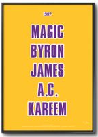 Poster LOS ANGELES LAKERS Starting Five 1987 - 30x43cm Basketball Bremen-Mitte - Bremen Altstadt Vorschau