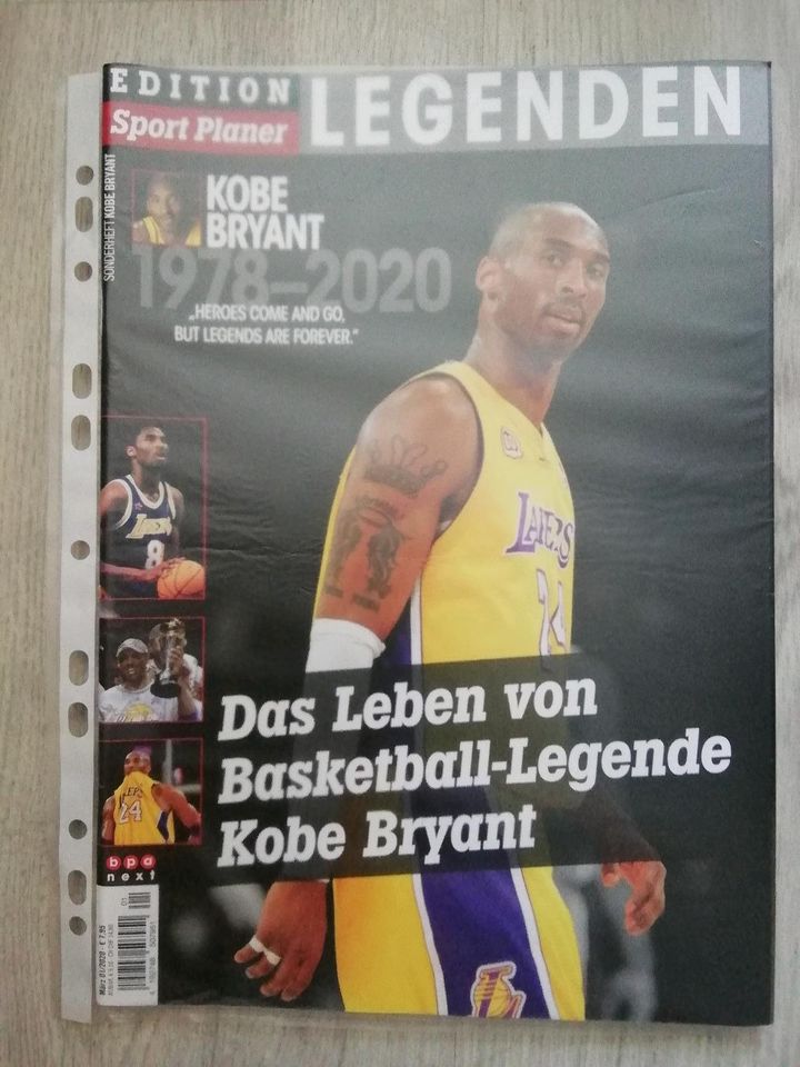 Kobe Bryant, Tribute Magazin mit Poster, Top Zustand in München