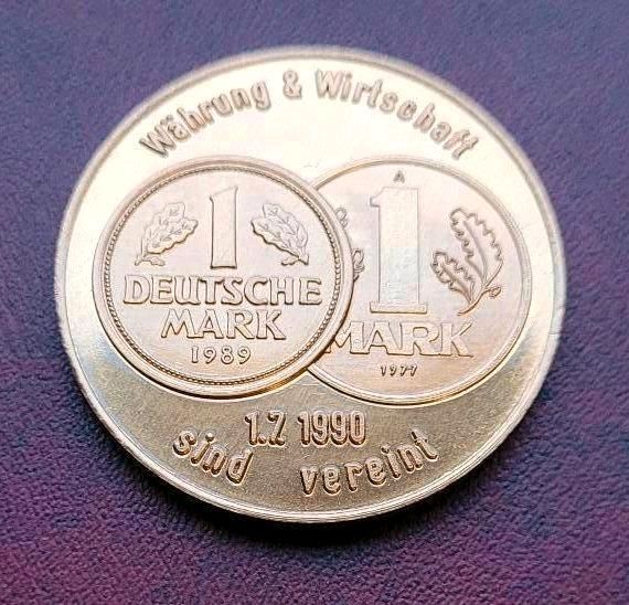 Münze 1 Deutsche Mark 1990 ddr brd silber pp pfennig in Neukirch/Lausitz