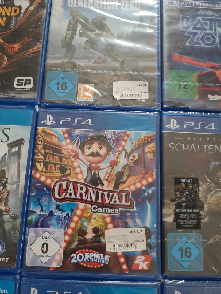 20 PS4 Spiele sind alle Neu und Orginal Verpackt in Bad Aibling