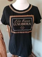 Lilo Ricco Shirt schwarz gold Kette Gr. XL 42 40 38 Sachsen-Anhalt - Weißenfels Vorschau