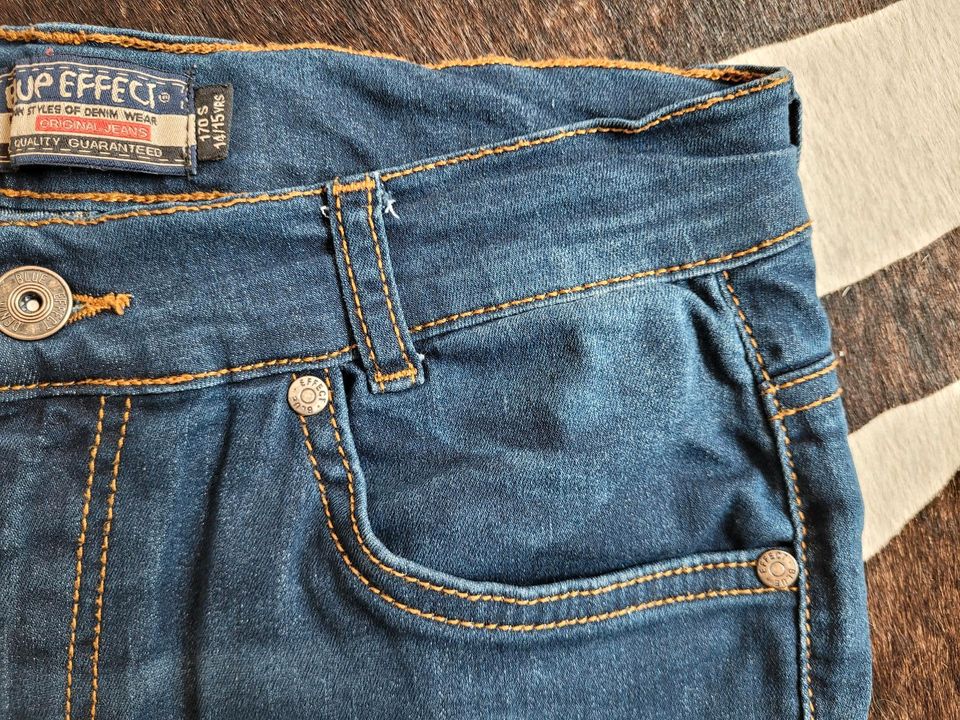 BLUE EFFECT Jeans blau Jungs Gr. 170 S wie NEU! in Bad Kreuznach