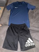 tolle Jungen Sportkombi 146/152 Nike, Adidas Shirt & Hose Bayern - Gilching Vorschau