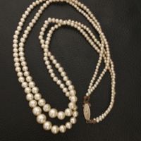 doppelreihige Perlenkette Vintage Verschluss 835 Silber Bayern - Straubing Vorschau