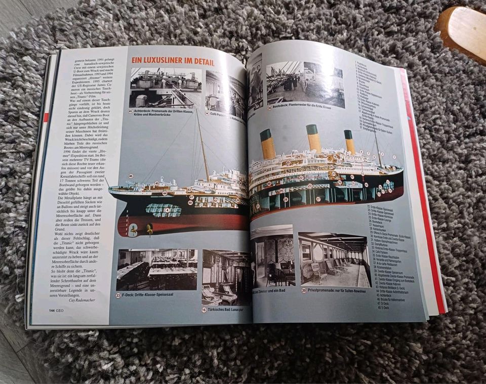 GEO Zeitschrift Nr. 12 Dezember 1997 Titanic ewige Mythos in Neumünster