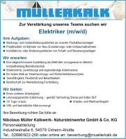 Stellenanzeige Elektriker (m/w/d) Rheinland-Pfalz - Üxheim Vorschau