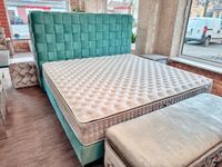 inkl. kostenloser Lieferung | Türkises Luxus Handmade Boxspringbett | 200 cm | inkl. Matratze Polsterbett Bett Doppelbett Brandenburg - Neustadt (Dosse) Vorschau