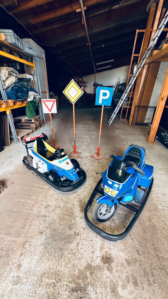 EUROGAMES Kinder Elektro Go Kart Autoscooter Motorrad mit Münzer in Cunewalde