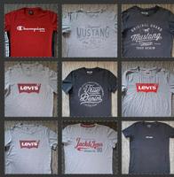 Paket 9 x T-Shirt Champion edc Levi's Mustang Jack&Jones S M Hessen - Eschenburg Vorschau