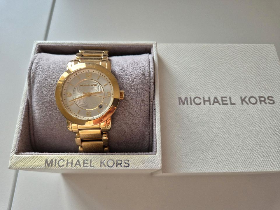 Michael Kors Damen Uhr Armbanduhr, gold, MK3485 in Einhausen