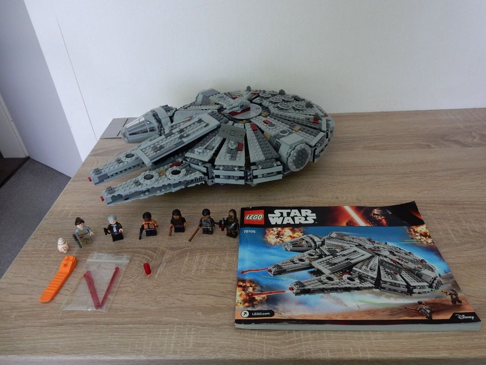 Lego Star Wars 75105 "MILLENNIUM FALCON" mit allen FIGUREN, BA! in Stade