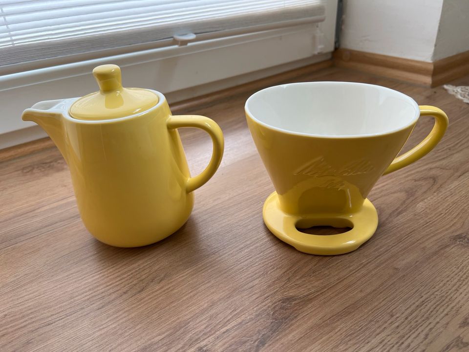 Melitta Kaffeekanne mit Filter Porzellan in München