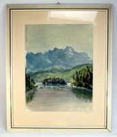 Wandbild Bild Aquarell Berge Landschaftbild See Alse 64 Ilse 64 Thüringen - Kammerforst Vorschau