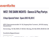 KÄTZ Kinky WGT 5 Tages Karten Dark Knights Tickets 2x Niedersachsen - Seevetal Vorschau