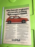 Werbung VW Rabbit Golf1 ca.1975/76 A4 Schleswig-Holstein - Aukrug Vorschau