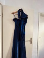 Abendkleid mit Schal Blau glänzend S/M Niedersachsen - Warberg Vorschau