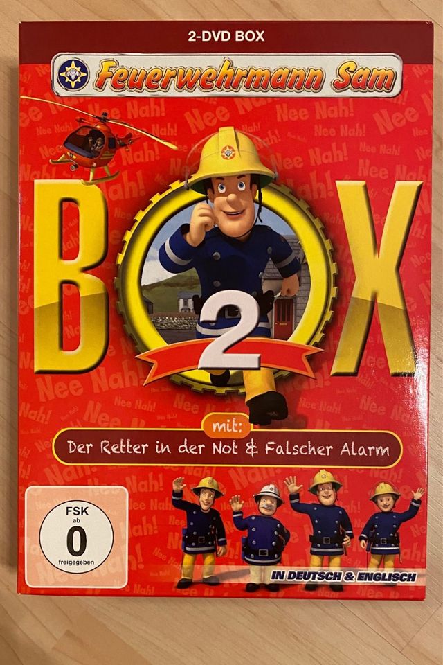 DVD-Set Feuerwehrmann Sam Box 2 mit 2 DVDs, neuwertig in Hirschberg a.d. Bergstr.