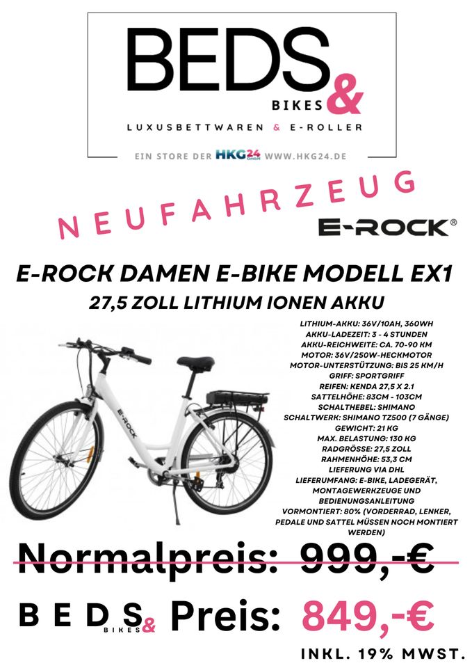 Luxusbettware & E-Roller?? Jetzt neu in Berlin bei Beds&Bikes !!! in Berlin