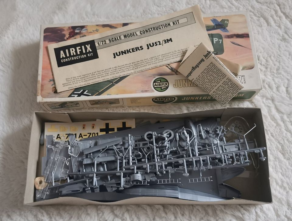 Airfix 1:72 Junkers JU 52 Rarität Modellbausatz NEU in Aidhausen