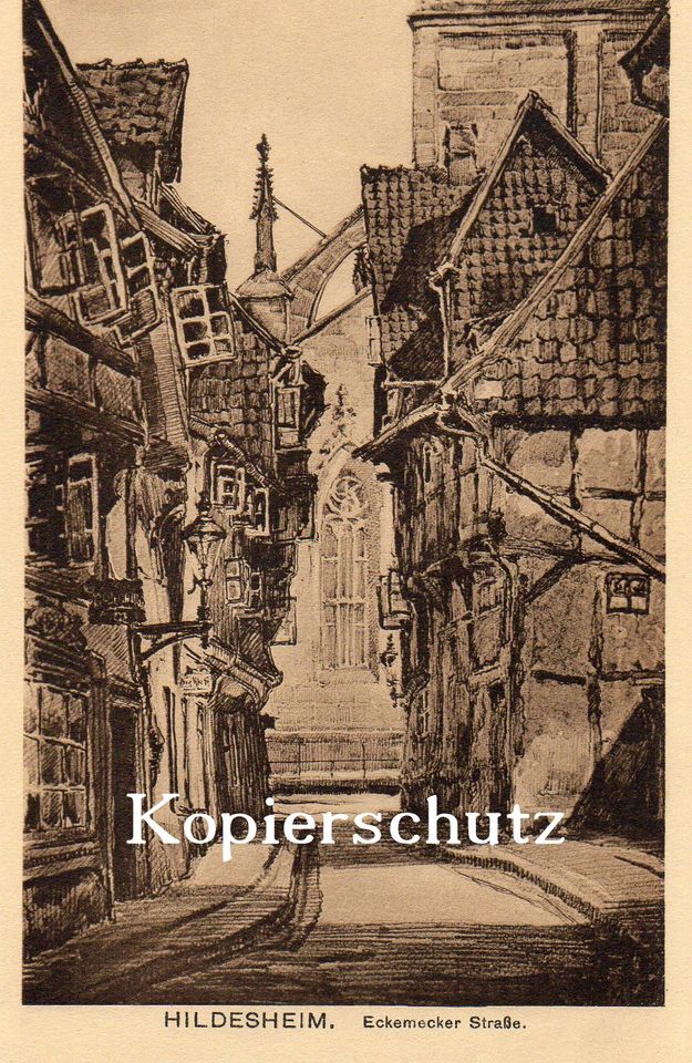 10 Stück  alte Kunst Postkarten  aus Hildesheim, gelaufen. in Marburg