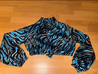 Bershka Satin Bluse schwarz-blau-weiß Gr. L Bielefeld - Heepen Vorschau
