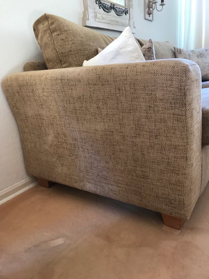 Sofa, beige, Scandi Style, 210 cm in Flintbek