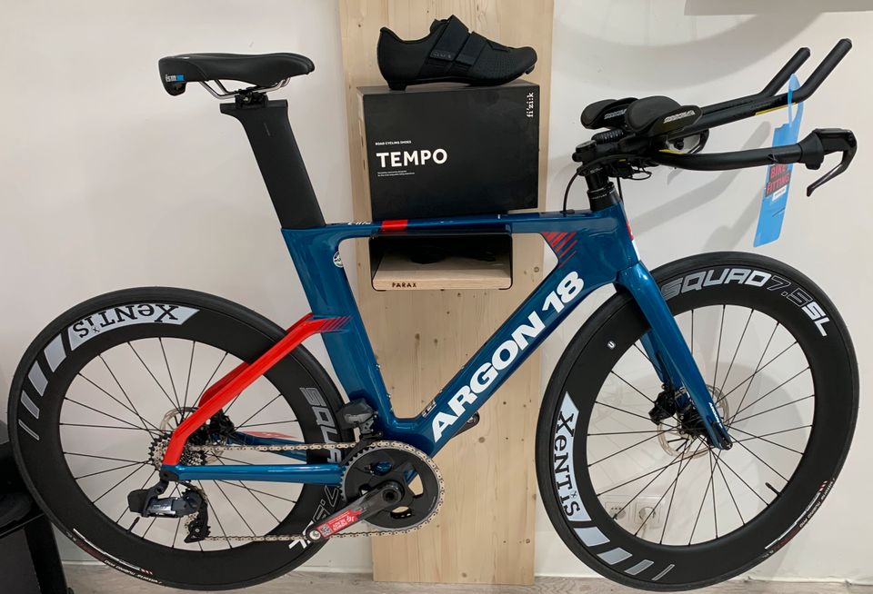 Triathlon Rad: Argon18 E-117 Tri Disc Ocean Blue in Gütersloh