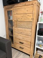 Massivholz Schrank - Vitrinenschrank 155x110x45cm Nordrhein-Westfalen - Recklinghausen Vorschau