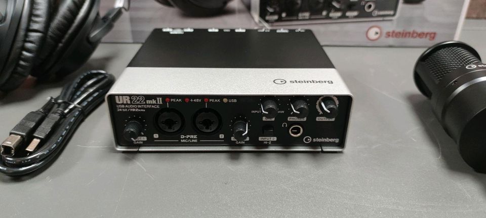 Steinberg UR22 MK2 Recording Pack Audio Interface Mikrofon Kopfhö in Soest