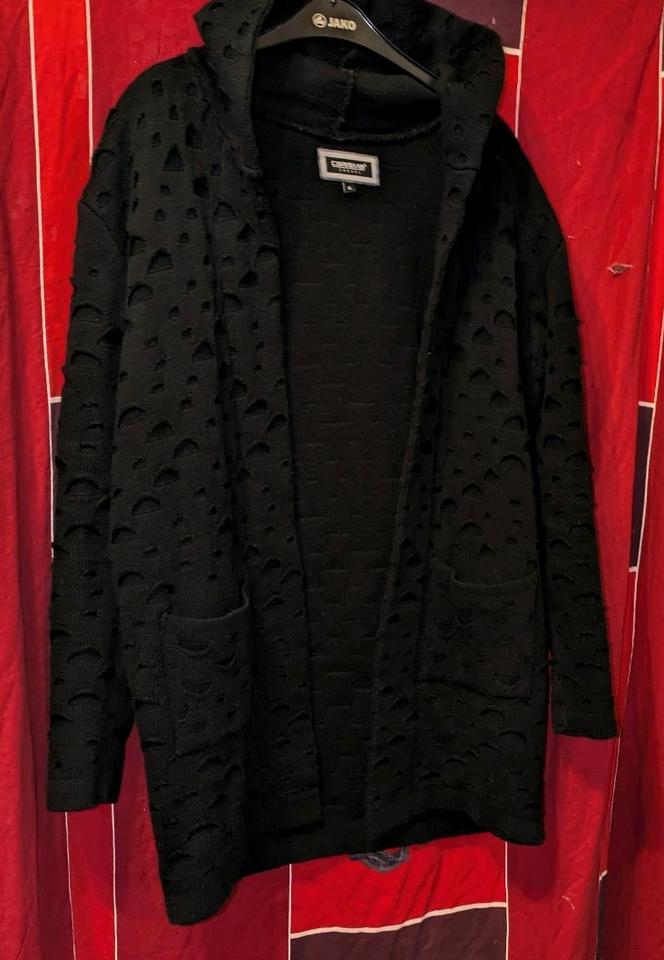 Schwarze offene Damen Wolljacke Größe XL Carisma Casual in Sondershausen